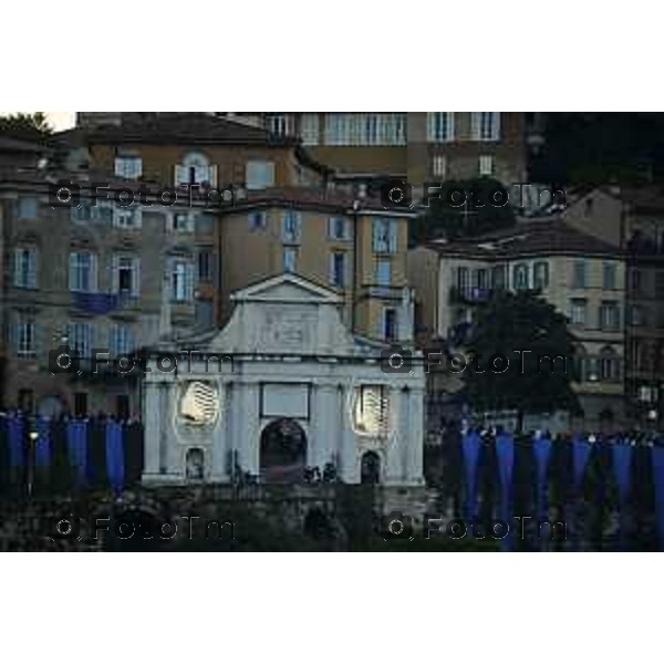 Tiziano Manzoni/LaPresse 31--05- 2024 Bergamo, Italia Cronaca Bergamo Celebrazione Atalanta per coppa UEFA con bus scoperto nelle vie della città