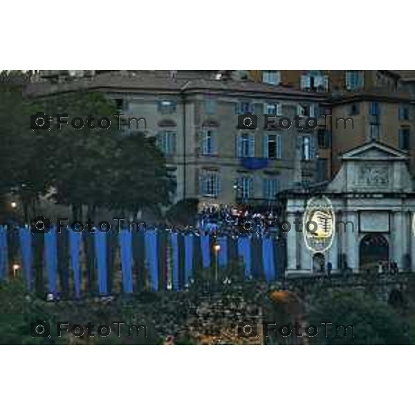 Tiziano Manzoni/LaPresse 31--05- 2024 Bergamo, Italia Cronaca Bergamo Celebrazione Atalanta per coppa UEFA con bus scoperto nelle vie della città