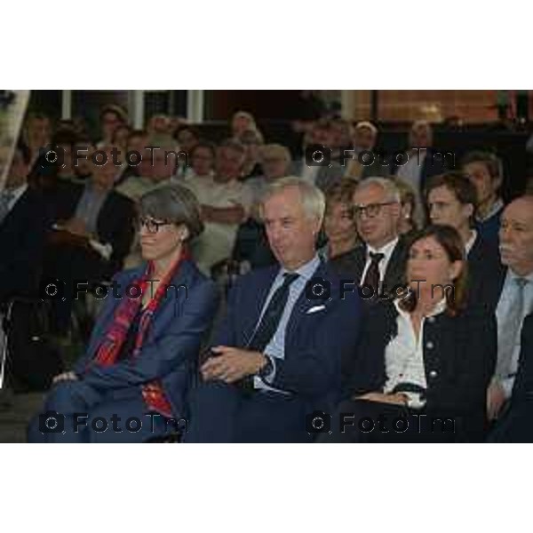 Tiziano Manzoni/LaPresse 4-06- 2024 Bergamo, Italia Cronaca Bergamo INDUSTRIA E FINANZA IN DIALOGO PER UNO SVILUPPO SOSTENIBILE incontro realizzato da Fondazione Corriere della Sera e Fondazione Cav. Lav. Carlo Pesenti