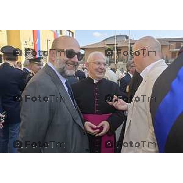 Tiziano Manzoni/LaPresse 5-06- 2024 Bergamo, Italia Cronaca Bergamo Festa dell\'arma dei carabinieri 210 anno di fondazione con Maria Cristina Rota Prefetto di Bergamo e colonnello Salvatore Sauco