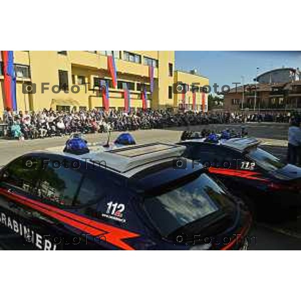 Tiziano Manzoni/LaPresse 5-06- 2024 Bergamo, Italia Cronaca Bergamo Festa dell\'arma dei carabinieri 210 anno di fondazione con Maria Cristina Rota Prefetto di Bergamo e colonnello Salvatore Sauco