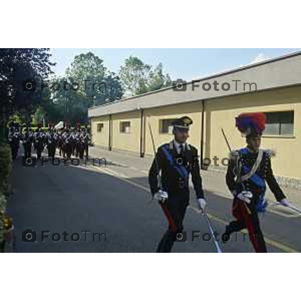 Tiziano Manzoni/LaPresse 5-06- 2024 Bergamo, Italia Cronaca Bergamo Festa dell\'arma dei carabinieri 210 anno di fondazione con Maria Cristina Rota Prefetto di Bergamo e colonnello Salvatore Sauco