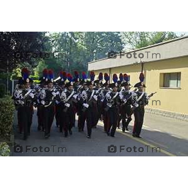 Tiziano Manzoni/LaPresse 5-06- 2024 Bergamo, Italia Cronaca Bergamo Festa dell\'arma dei carabinieri 210 anno di fondazione con Maria Cristina Rota Prefetto di Bergamo e colonnello Salvatore Sauco