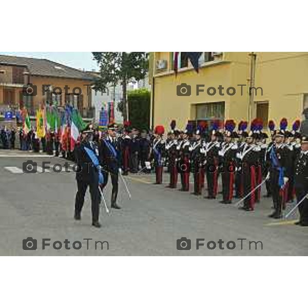 Tiziano Manzoni/LaPresse 5-06- 2024 Bergamo, Italia Cronaca Bergamo Festa dell\'arma dei carabinieri 210 anno di fondazione con Maria Cristina Rota Prefetto di Bergamo e colonnello Salvatore Sauco