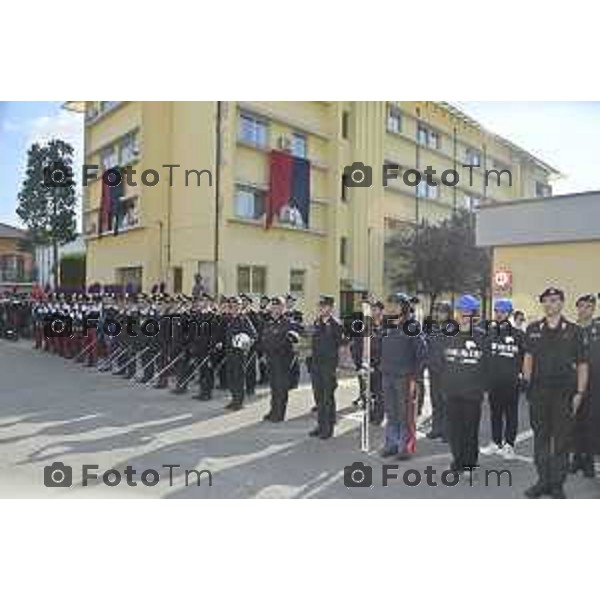 Tiziano Manzoni/LaPresse 5-06- 2024 Bergamo, Italia Cronaca Bergamo Festa dell\'arma dei carabinieri 210 anno di fondazione con Maria Cristina Rota Prefetto di Bergamo e colonnello Salvatore Sauco