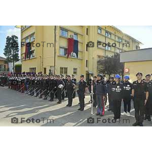 Tiziano Manzoni/LaPresse 5-06- 2024 Bergamo, Italia Cronaca Bergamo Festa dell\'arma dei carabinieri 210 anno di fondazione con Maria Cristina Rota Prefetto di Bergamo e colonnello Salvatore Sauco