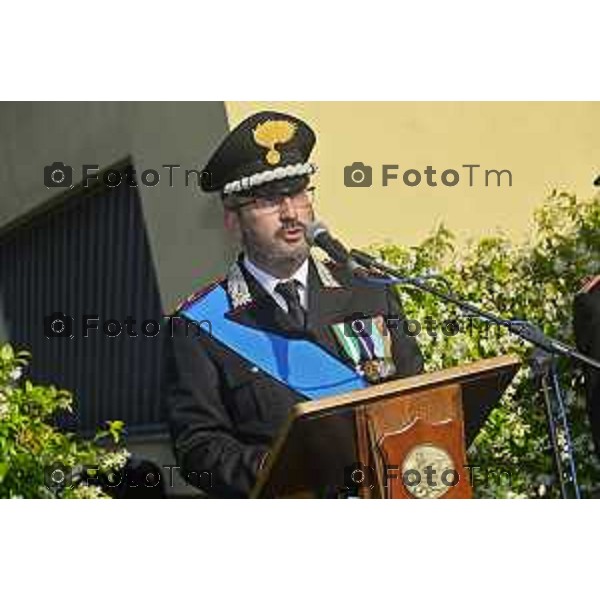 Tiziano Manzoni/LaPresse 5-06- 2024 Bergamo, Italia Cronaca Bergamo Festa dell\'arma dei carabinieri 210 anno di fondazione con Maria Cristina Rota Prefetto di Bergamo e colonnello Salvatore Sauco