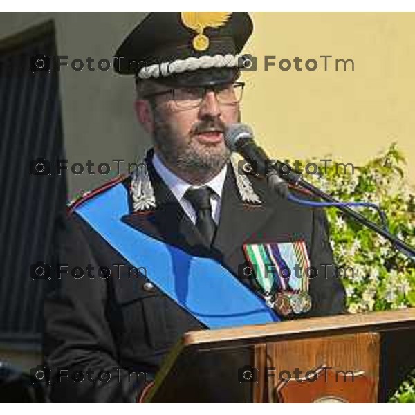 Tiziano Manzoni/LaPresse 5-06- 2024 Bergamo, Italia Cronaca Bergamo Festa dell\'arma dei carabinieri 210 anno di fondazione con Maria Cristina Rota Prefetto di Bergamo e colonnello Salvatore Sauco