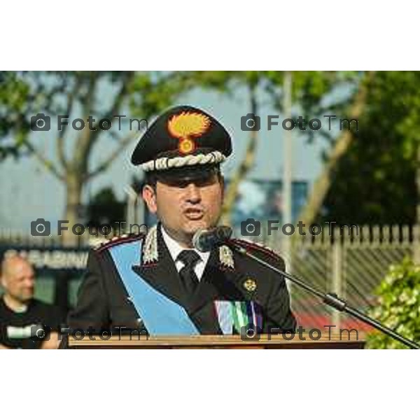 Tiziano Manzoni/LaPresse 5-06- 2024 Bergamo, Italia Cronaca Bergamo Festa dell\'arma dei carabinieri 210 anno di fondazione con Maria Cristina Rota Prefetto di Bergamo e colonnello Salvatore Sauco