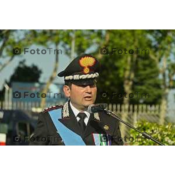 Tiziano Manzoni/LaPresse 5-06- 2024 Bergamo, Italia Cronaca Bergamo Festa dell\'arma dei carabinieri 210 anno di fondazione con Maria Cristina Rota Prefetto di Bergamo e colonnello Salvatore Sauco