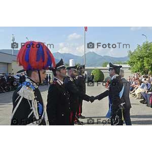 Tiziano Manzoni/LaPresse 5-06- 2024 Bergamo, Italia Cronaca Bergamo Festa dell\'arma dei carabinieri 210 anno di fondazione con Maria Cristina Rota Prefetto di Bergamo e colonnello Salvatore Sauco