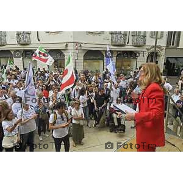 Tiziano Manzoni/LaPresse 6--06- 2024 Bergamo, Italia Cronaca Bergamo chiusura campagna elettorale ELena Carnevali