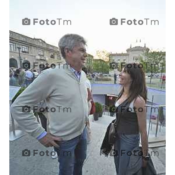 Tiziano Manzoni/LaPresse 6--6- 2024 Bergamo, Italia Cronaca IncontroBergamo chiusura campagna elettorale candidato sindaco Pezzotta Andrea