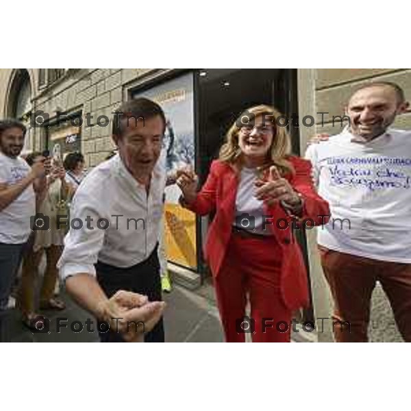 Tiziano Manzoni/LaPresse 10-06 - 2024 Bergamo, Italia Cronaca Bergamo Elena Carnevali eletta sindaco di Bergamo 2024