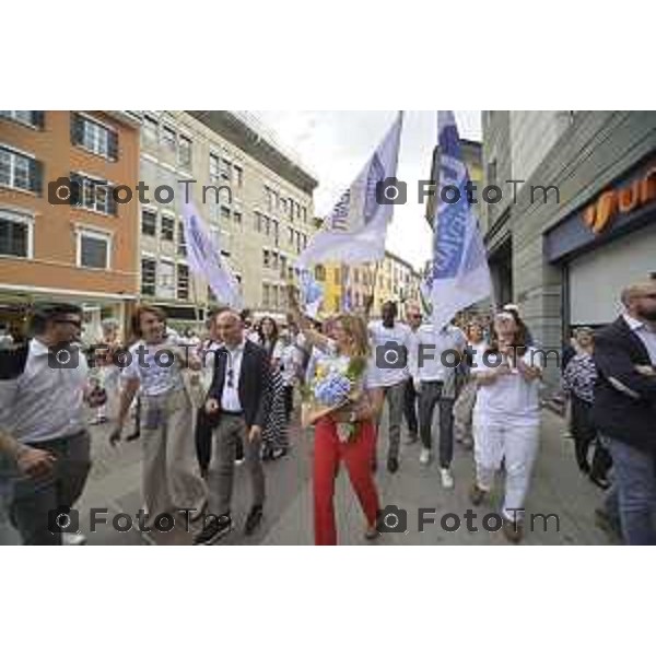 Tiziano Manzoni/LaPresse 10-06 - 2024 Bergamo, Italia Cronaca Bergamo Elena Carnevali eletta sindaco di Bergamo 2024