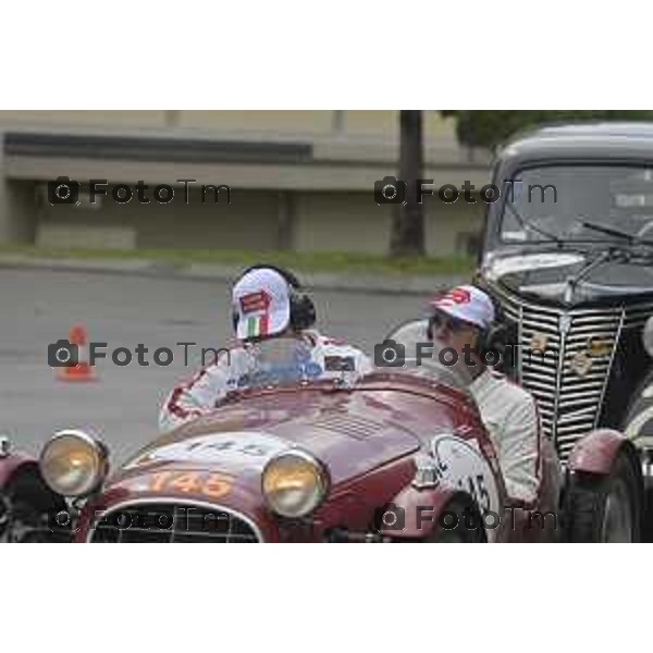 Tiziano Manzoni/LaPresse 11-06- 2024 Bergamo, Italia Cronaca Bergamo mille miglia storica all\'accademia gdf 2024