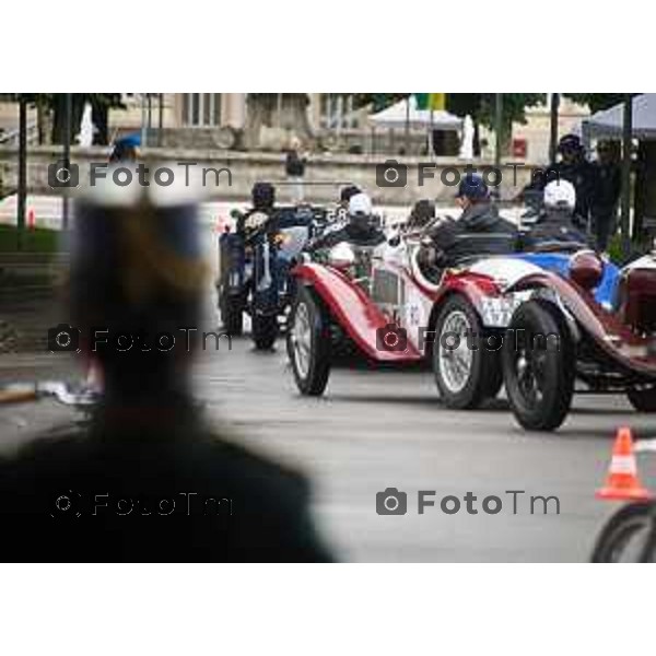 Tiziano Manzoni/LaPresse 11-06- 2024 Bergamo, Italia Cronaca Bergamo mille miglia storica all\'accademia gdf 2024