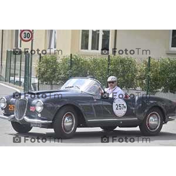 Tiziano Manzoni/LaPresse 11-06- 2024 Bergamo, Italia Cronaca Bergamo mille miglia storica all\'accademia gdf 2024