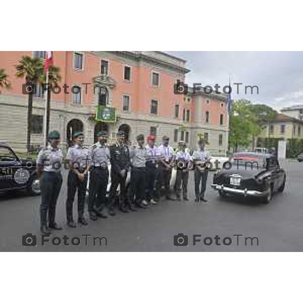 Tiziano Manzoni/LaPresse 11-06- 2024 Bergamo, Italia Cronaca Bergamo mille miglia storica all\'accademia gdf 2024