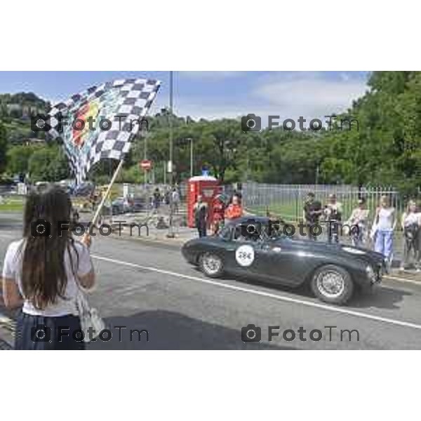 Tiziano Manzoni/LaPresse 11-06- 2024 Bergamo, Italia Cronaca Bergamo mille miglia storica all\'accademia gdf 2024