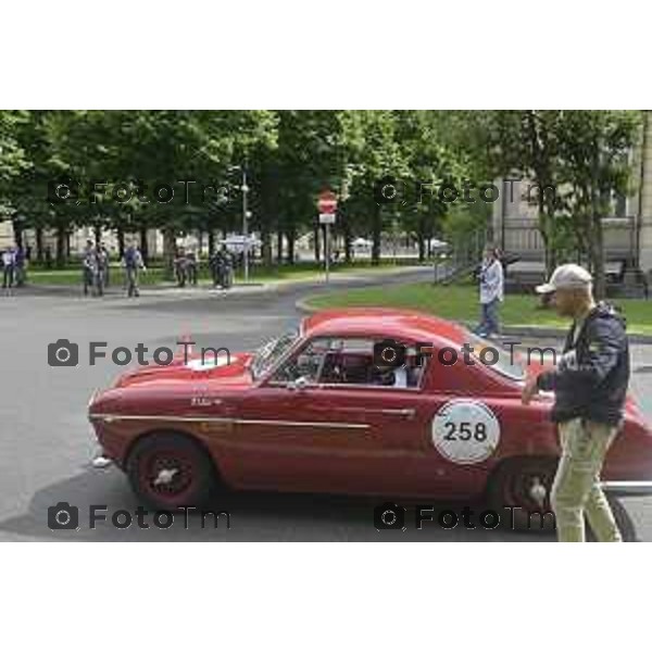 Tiziano Manzoni/LaPresse 11-06- 2024 Bergamo, Italia Cronaca Bergamo mille miglia storica all\'accademia gdf 2024