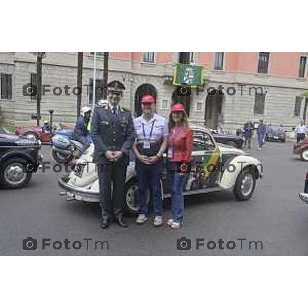 Tiziano Manzoni/LaPresse 11-06- 2024 Bergamo, Italia Cronaca Bergamo mille miglia storica all\'accademia gdf 2024