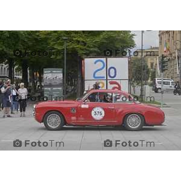 Tiziano Manzoni/LaPresse 11-06- 2024 Bergamo, Italia Cronaca Bergamo mille miglia storica all\'accademia gdf 2024