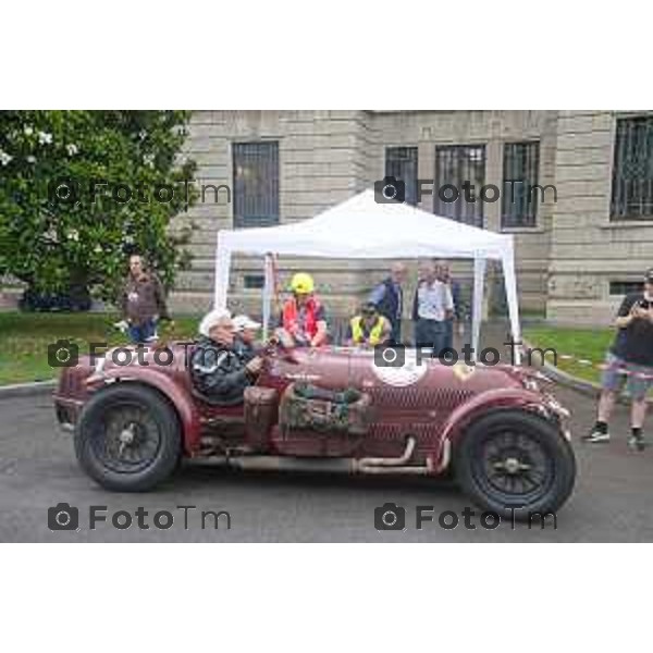 Tiziano Manzoni/LaPresse 11-06- 2024 Bergamo, Italia Cronaca Bergamo mille miglia storica all\'accademia gdf 2024