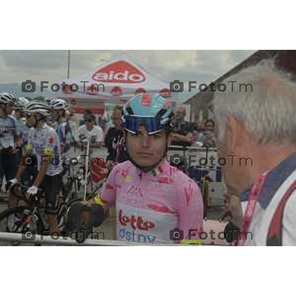 Tiziano Manzoni/LaPresse 13--06- 2024 Bergamo, Italia Cronaca Kilometro Rosso Bergamo al via la quinta tappa del Giro Next Gen 2024