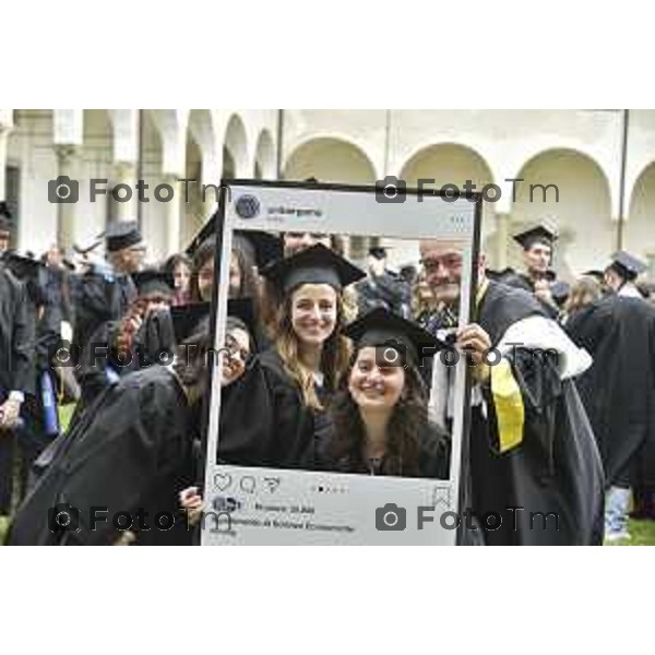 Tiziano Manzoni/LaPresse 15--06- 2024 Bergamo, Italia Cronaca Università Bergamo, il Graduation Da consegna dei diplomi di laurea e primo intervento in fascia tricolore di Elena Carnevali