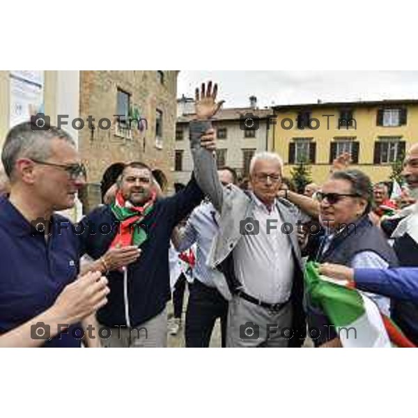 Tiziano Manzoni/LaPresse 24--06- 2024 Bergamo, Italia Cronaca Romano di Lombardia .ballottaggio Gianfranco Gafforelli nuovo sindaco, vince il centrodestra Paola Suardi