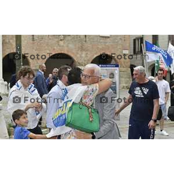 Tiziano Manzoni/LaPresse 24--06- 2024 Bergamo, Italia Cronaca Romano di Lombardia .ballottaggio Gianfranco Gafforelli nuovo sindaco, vince il centrodestra Paola Suardi