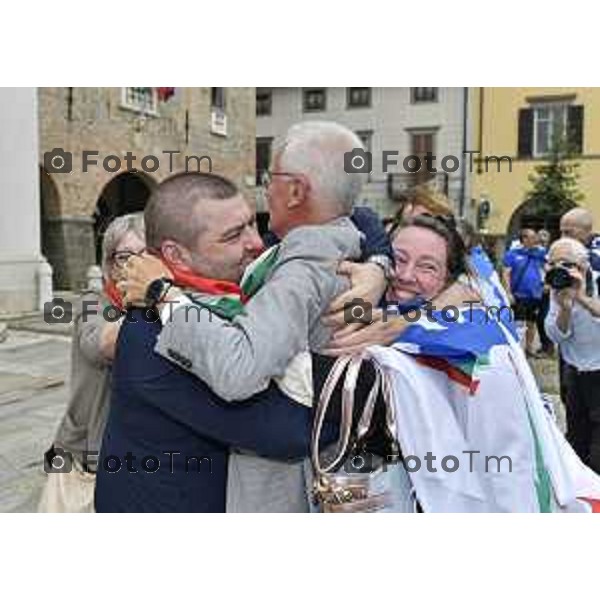 Tiziano Manzoni/LaPresse 24--06- 2024 Bergamo, Italia Cronaca Romano di Lombardia .ballottaggio Gianfranco Gafforelli nuovo sindaco, vince il centrodestra Paola Suardi