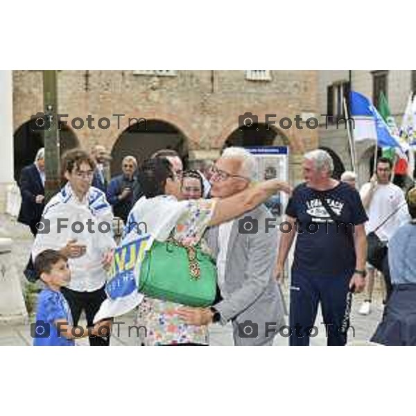 Tiziano Manzoni/LaPresse 24--06- 2024 Bergamo, Italia Cronaca Romano di Lombardia .ballottaggio Gianfranco Gafforelli nuovo sindaco, vince il centrodestra Paola Suardi