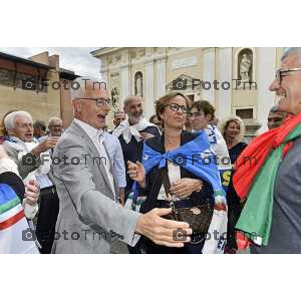 Tiziano Manzoni/LaPresse 24--06- 2024 Bergamo, Italia Cronaca Romano di Lombardia .ballottaggio Gianfranco Gafforelli nuovo sindaco, vince il centrodestra Paola Suardi