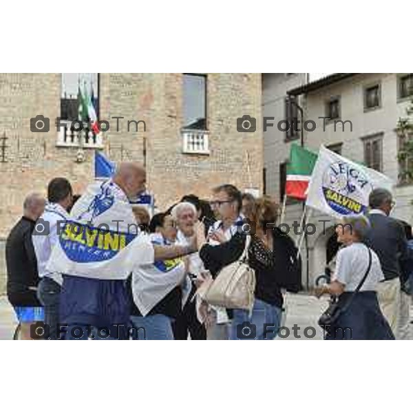 Tiziano Manzoni/LaPresse 24--06- 2024 Bergamo, Italia Cronaca Romano di Lombardia .ballottaggio Gianfranco Gafforelli nuovo sindaco, vince il centrodestra Paola Suardi