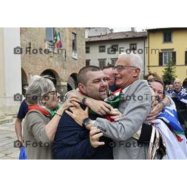 Tiziano Manzoni/LaPresse 24--06- 2024 Bergamo, Italia Cronaca Romano di Lombardia .ballottaggio Gianfranco Gafforelli nuovo sindaco, vince il centrodestra Paola Suardi