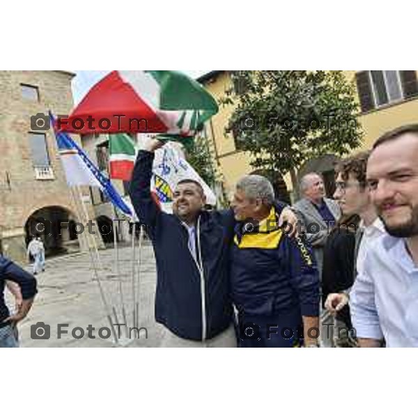 Tiziano Manzoni/LaPresse 24--06- 2024 Bergamo, Italia Cronaca Romano di Lombardia .ballottaggio Gianfranco Gafforelli nuovo sindaco, vince il centrodestra Paola Suardi