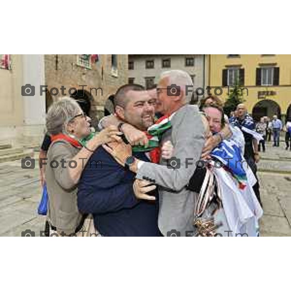 Tiziano Manzoni/LaPresse 24--06- 2024 Bergamo, Italia Cronaca Romano di Lombardia .ballottaggio Gianfranco Gafforelli nuovo sindaco, vince il centrodestra Paola Suardi