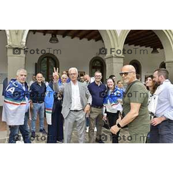 Tiziano Manzoni/LaPresse 24--06- 2024 Bergamo, Italia Cronaca Romano di Lombardia .ballottaggio Gianfranco Gafforelli nuovo sindaco, vince il centrodestra Paola Suardi