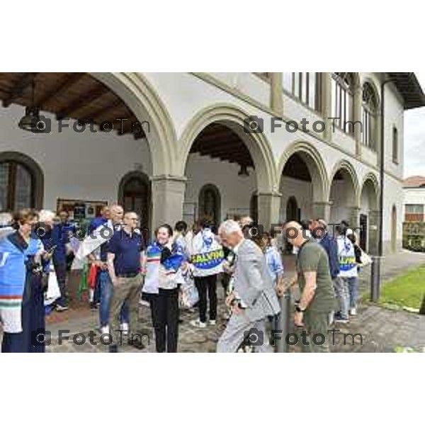 Tiziano Manzoni/LaPresse 24--06- 2024 Bergamo, Italia Cronaca Romano di Lombardia .ballottaggio Gianfranco Gafforelli nuovo sindaco, vince il centrodestra Paola Suardi