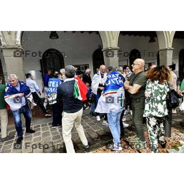 Tiziano Manzoni/LaPresse 24--06- 2024 Bergamo, Italia Cronaca Romano di Lombardia .ballottaggio Gianfranco Gafforelli nuovo sindaco, vince il centrodestra Paola Suardi