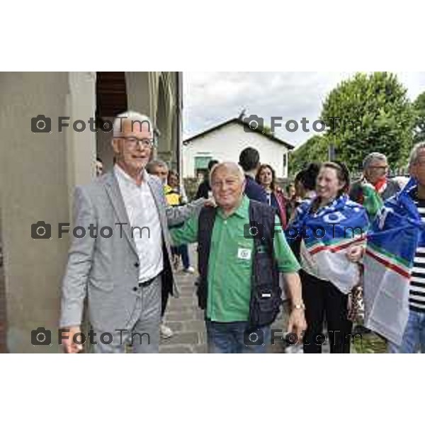 Tiziano Manzoni/LaPresse 24--06- 2024 Bergamo, Italia Cronaca Romano di Lombardia .ballottaggio Gianfranco Gafforelli nuovo sindaco, vince il centrodestra Paola Suardi