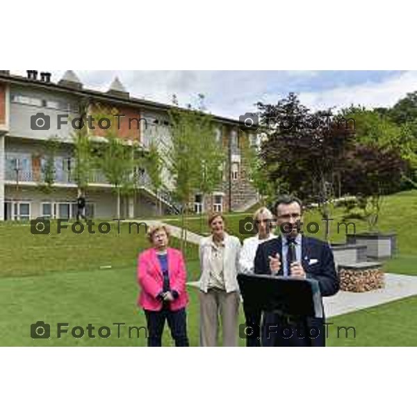 Tiziano Manzoni/LaPresse 25--06- 2024 Bergamo, Italia Cronaca Inaugurazione spazio esterno Polo di Formazione Universitaria ASST Papa Giovanni XXIII, Francesco Locati