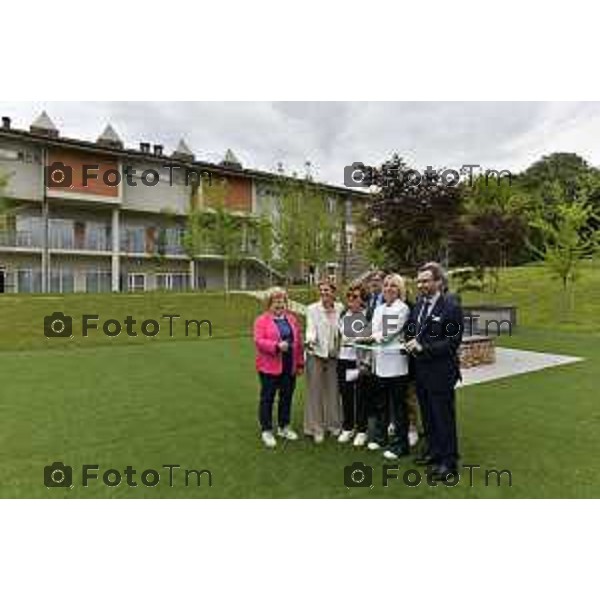 Tiziano Manzoni/LaPresse 25--06- 2024 Bergamo, Italia Cronaca Inaugurazione spazio esterno Polo di Formazione Universitaria ASST Papa Giovanni XXIII, Francesco Locati