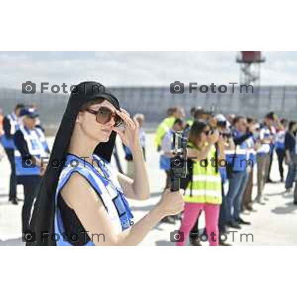 Tiziano Manzoni/LaPresse 27--06- 2024 Bergamo, Italia Cronaca Bergamo cerimonia inaugurale nuova via di rullaggio area nord Aeroporto di Orio Al Serio