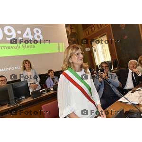 Tiziano Manzoni/LaPresse 27-06- 2024 Bergamo, Italia Cronaca Bergamo Primo consiglio comunale giunta Elena Carnevali 2024