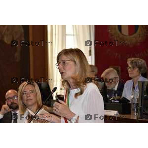 Tiziano Manzoni/LaPresse 27-06- 2024 Bergamo, Italia Cronaca Bergamo Primo consiglio comunale giunta Elena Carnevali 2024