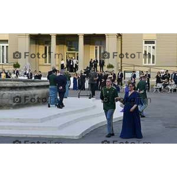 Tiziano Manzoni/LaPresse 29-06- 2024 Bergamo, Italia Cronaca Bergamo Accademia Guardia di Finanza Mak P 100 ballo giardino