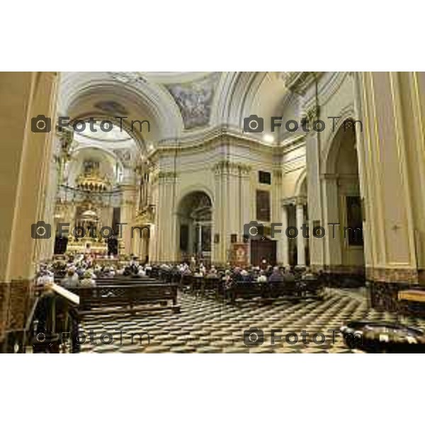 Tiziano Manzoni/LaPresse 29--06- 2024 Bergamo, Italia Cronaca Nembro i funerali di Gino Carrara, celebrati da monsignor Davide Pelucchi